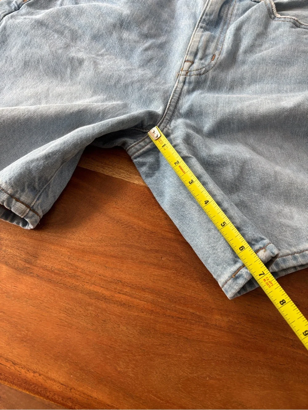 Madewell Baggy Denim Shorts Light Wash - Size 25